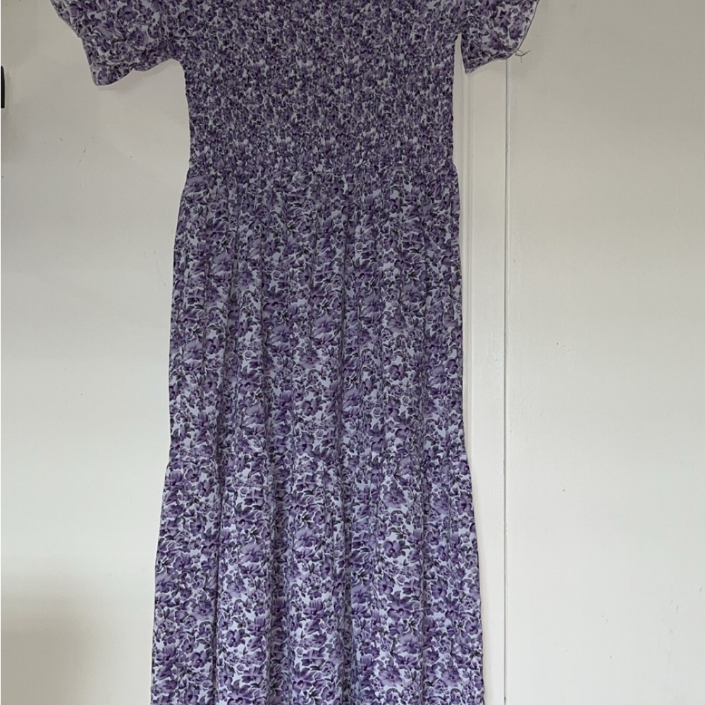 Floral Purple Maxi Dress